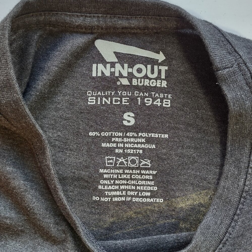 In-N-Out Burger California T-Shirt '2015 Simple Things  Men's Small-Unisex - Picture 8 of 11